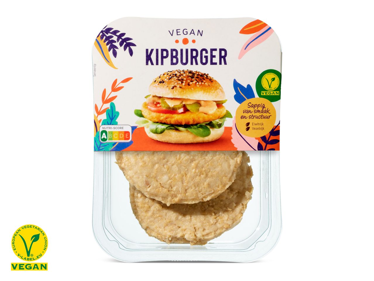 Ga naar volledige schermweergave: Vegan kipburger - afbeelding 1