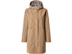 ESMARA dames beige trenchcoat met capuchon en geruite voering