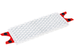 Vileda Ultramax mop head with white and grey textured microfiber pad and red plastic ends.
