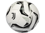 Witte voetbal met zwarte en grijze grafische patronen en een Juventus-logo.