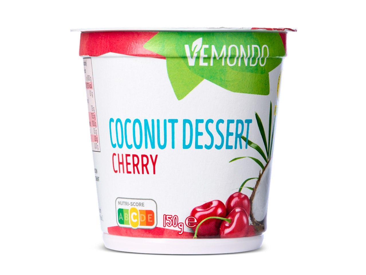 Vemondo kokosdessert met kersen (150g).