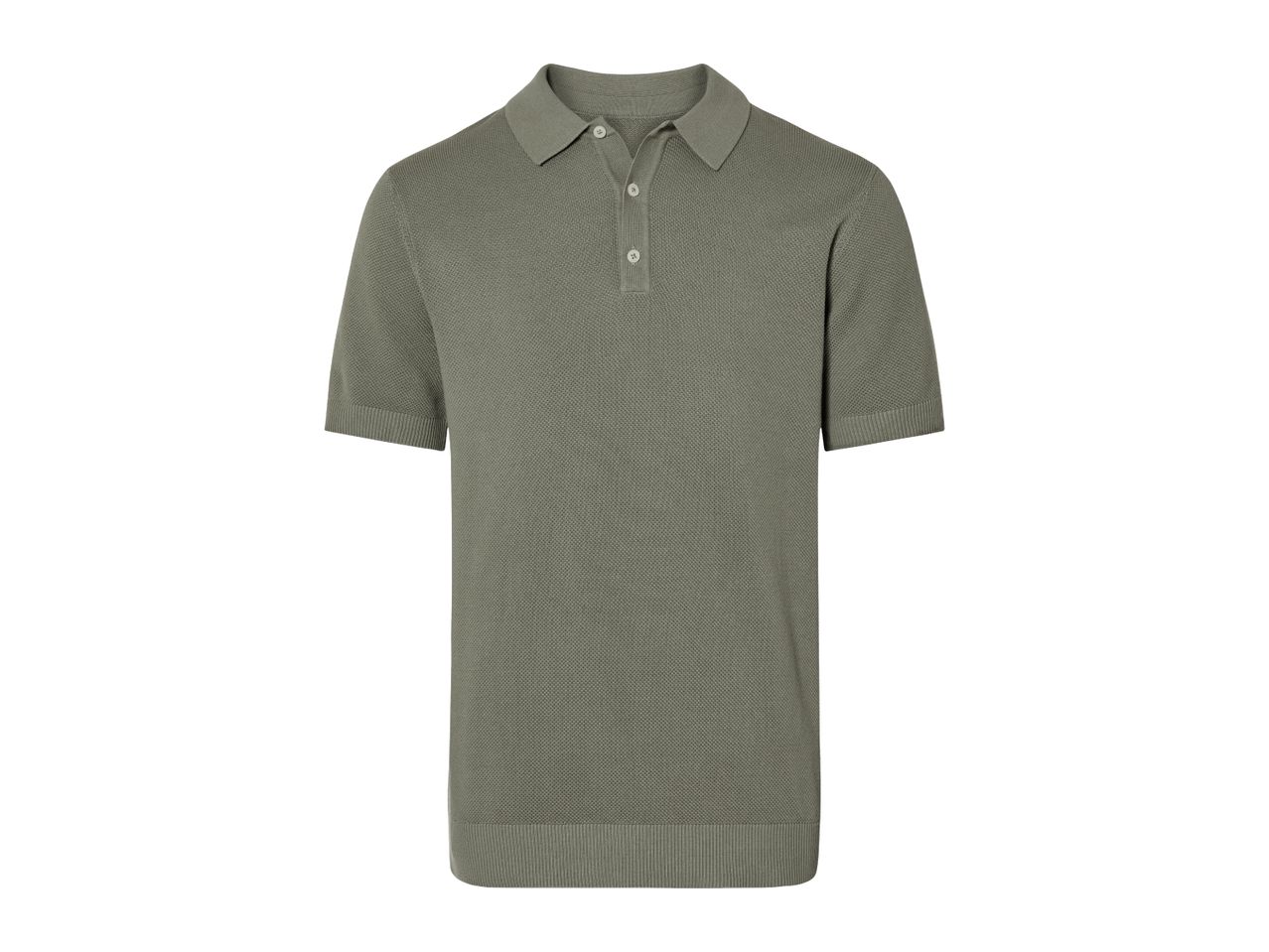 Esmara Men’s Olive Fine Knit Polo Shirt