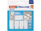 Cleme de cablu Tesa Powerstrips, incluzând 6 cleme mici, concepute pentru până la 0,75 kg.