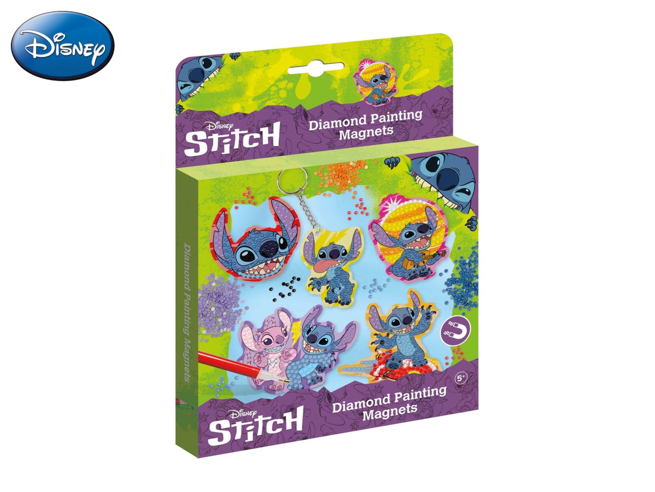 Disney Stitch themed magnetic puzzles.