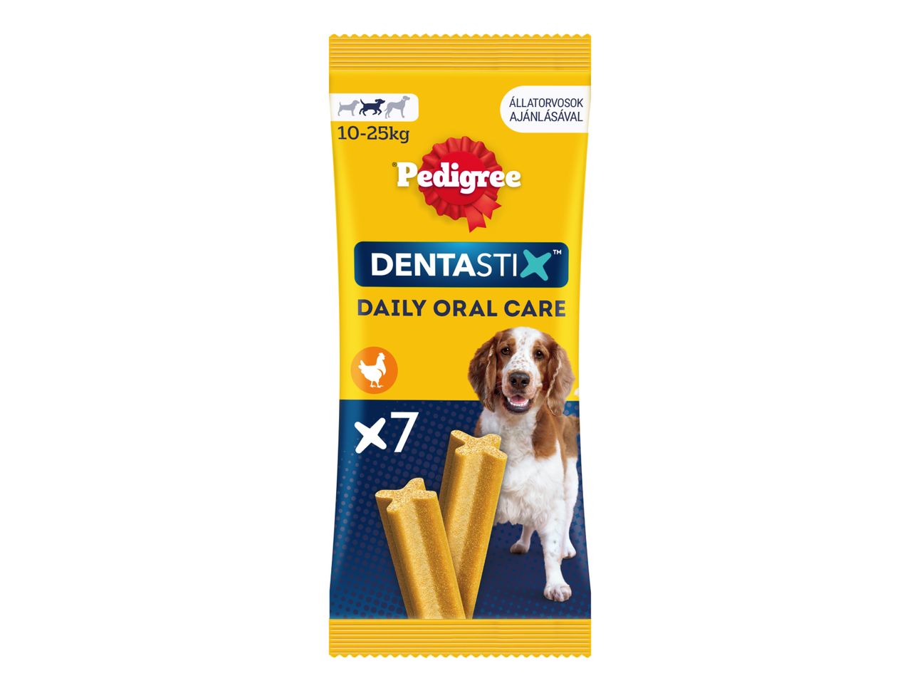Pedigree Dentastix: 7 pálcika a kutyák napi szájápolásához.