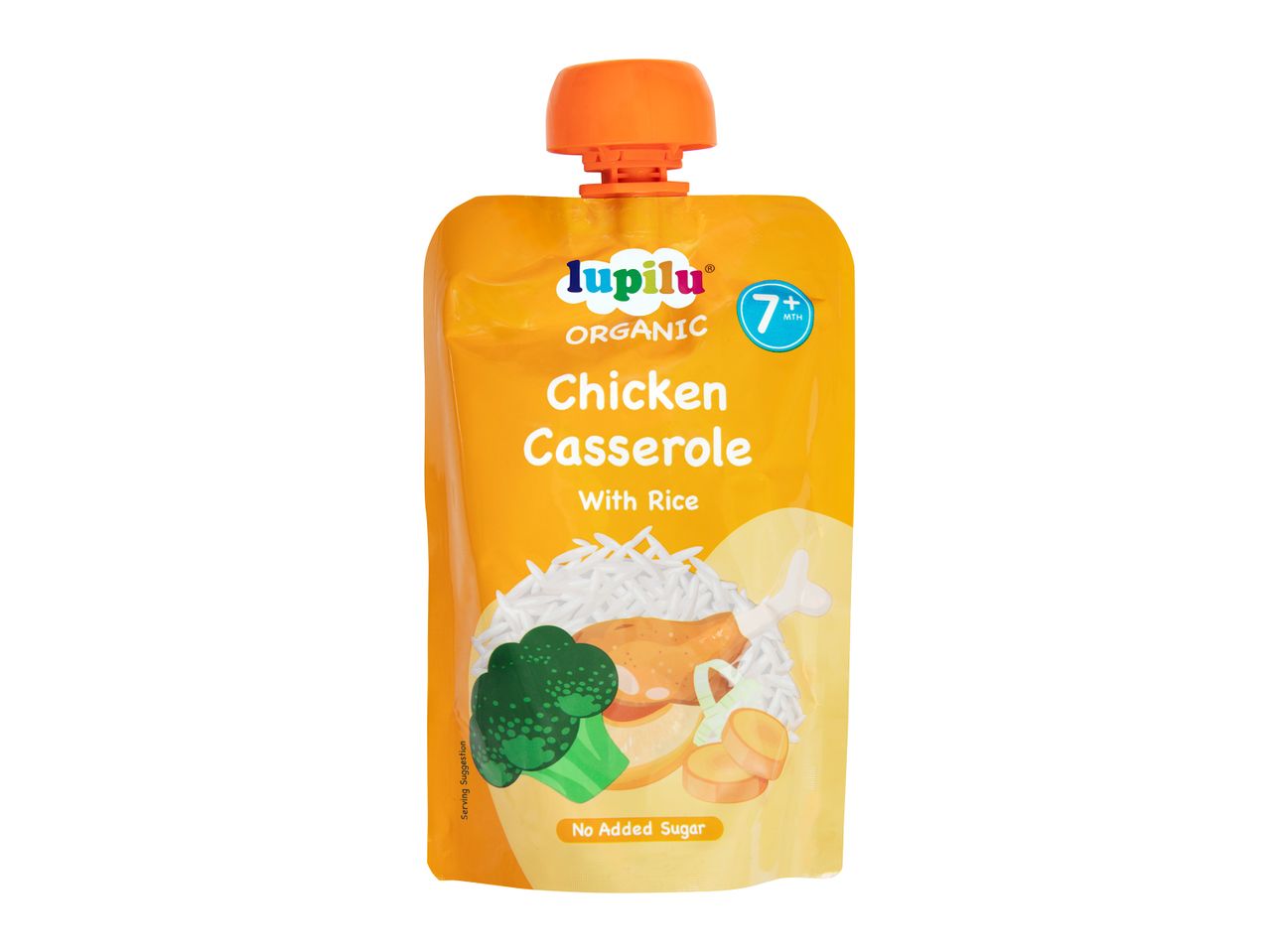 Lupilu organic chicken casserole with rice, 7+ months.