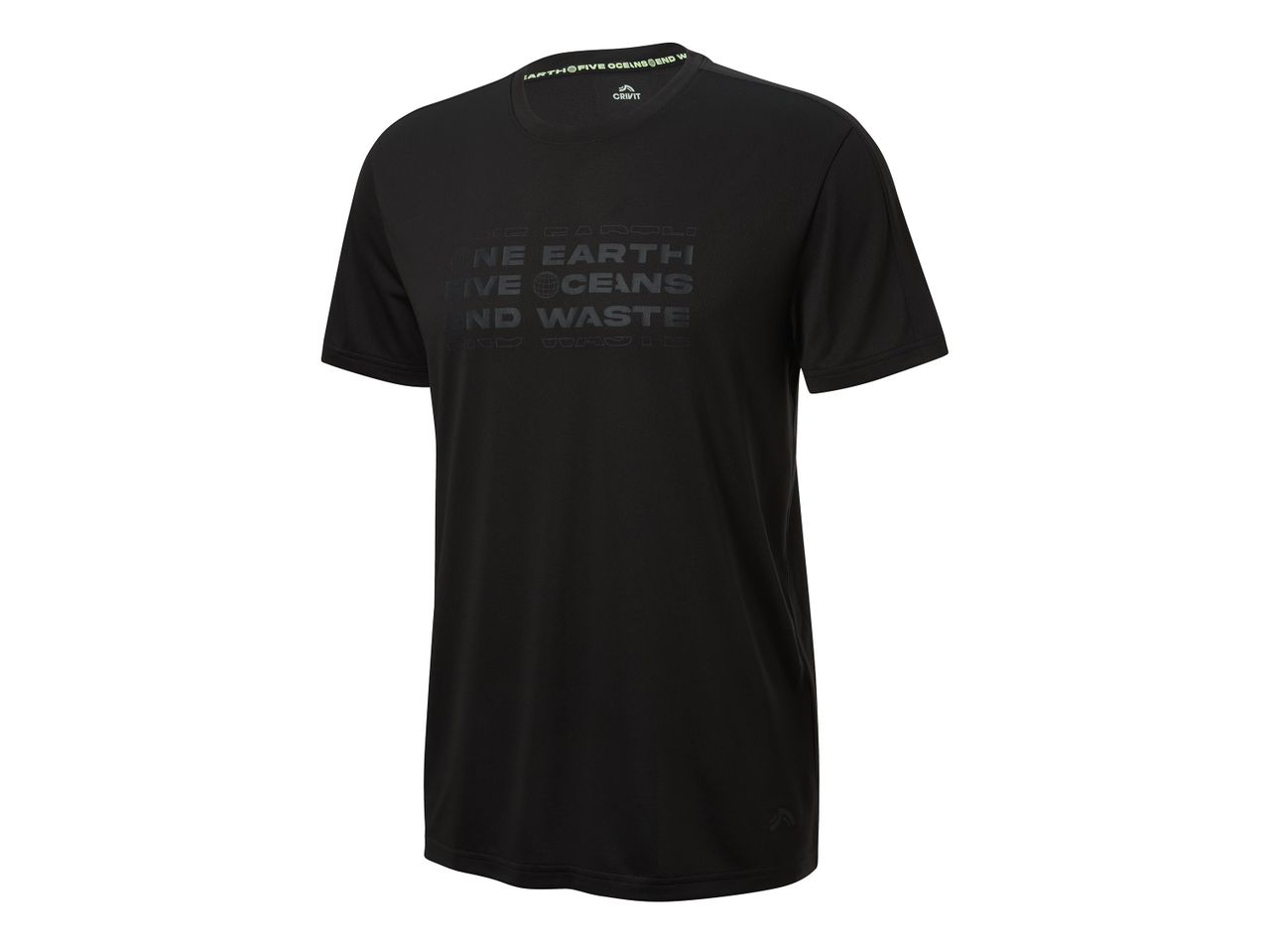 Fekete, rövid ujjú Under Armour póló.