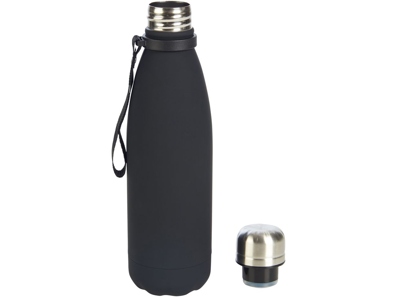 Borraccia termica nera 0,5 L.