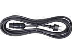 Cablu negru cu priză europeană și conector.