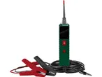 PARKSIDE automotive circuit tester with red and black alligator clips and coiled cable.