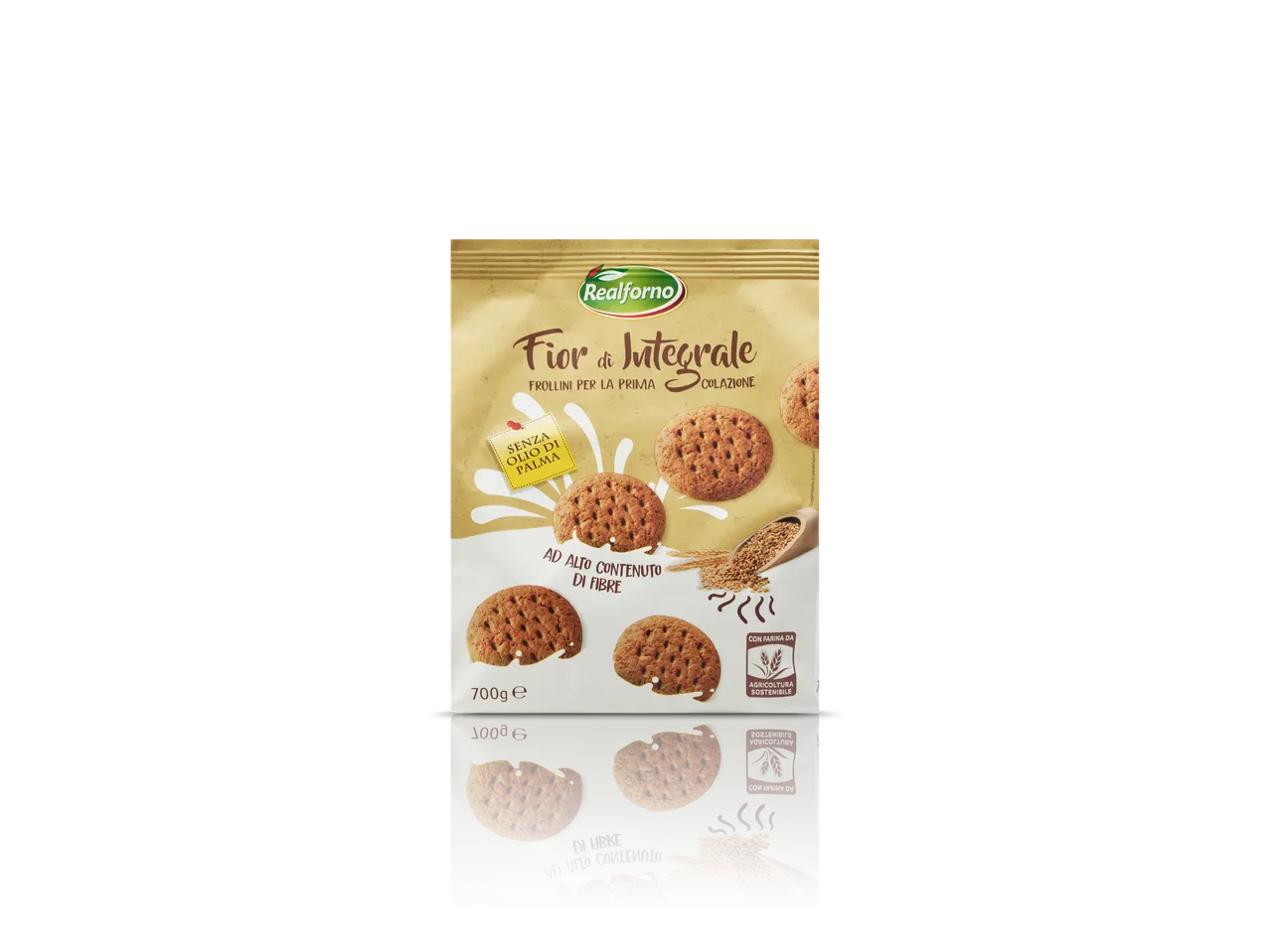 Confezione biscotti integrali Realforno Fior di Integrale.