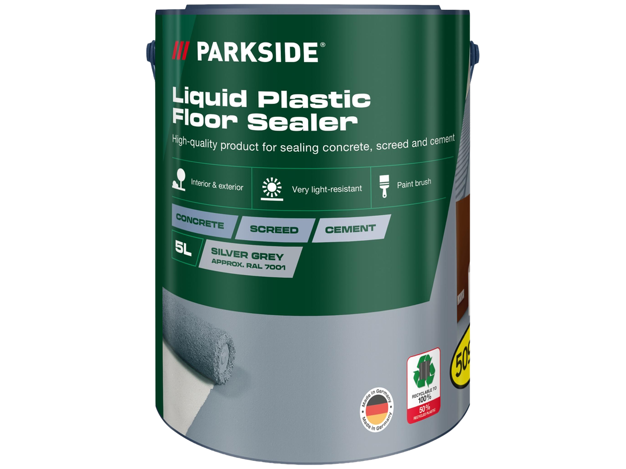 Folyékony műanyag padló tömítőanyag, ezüstszürke színben, betonhoz, esztrichhez és cementhez.