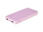 Rózsaszín TRONIC power bank, több USB porttal.
