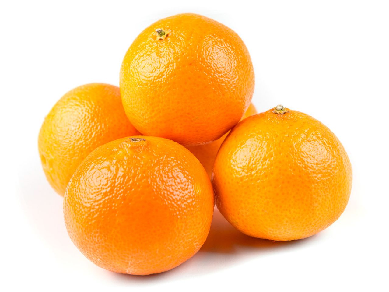 Pile of fresh mandarins.