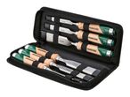 Parkside chisel set in a carrying case.