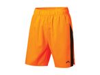 Orange shorts med sort kant fra et sportsmærke.