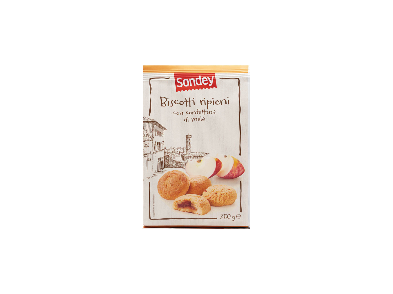 Biscotti ripieni Sundry con mele.