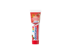 Pasta de dente DentaLux Kids sabor morango para crianças de 0 a 6 anos.