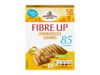 Crownfield Fibre Up Lemon Drizzle Squares: 5 squares, 85 calories.