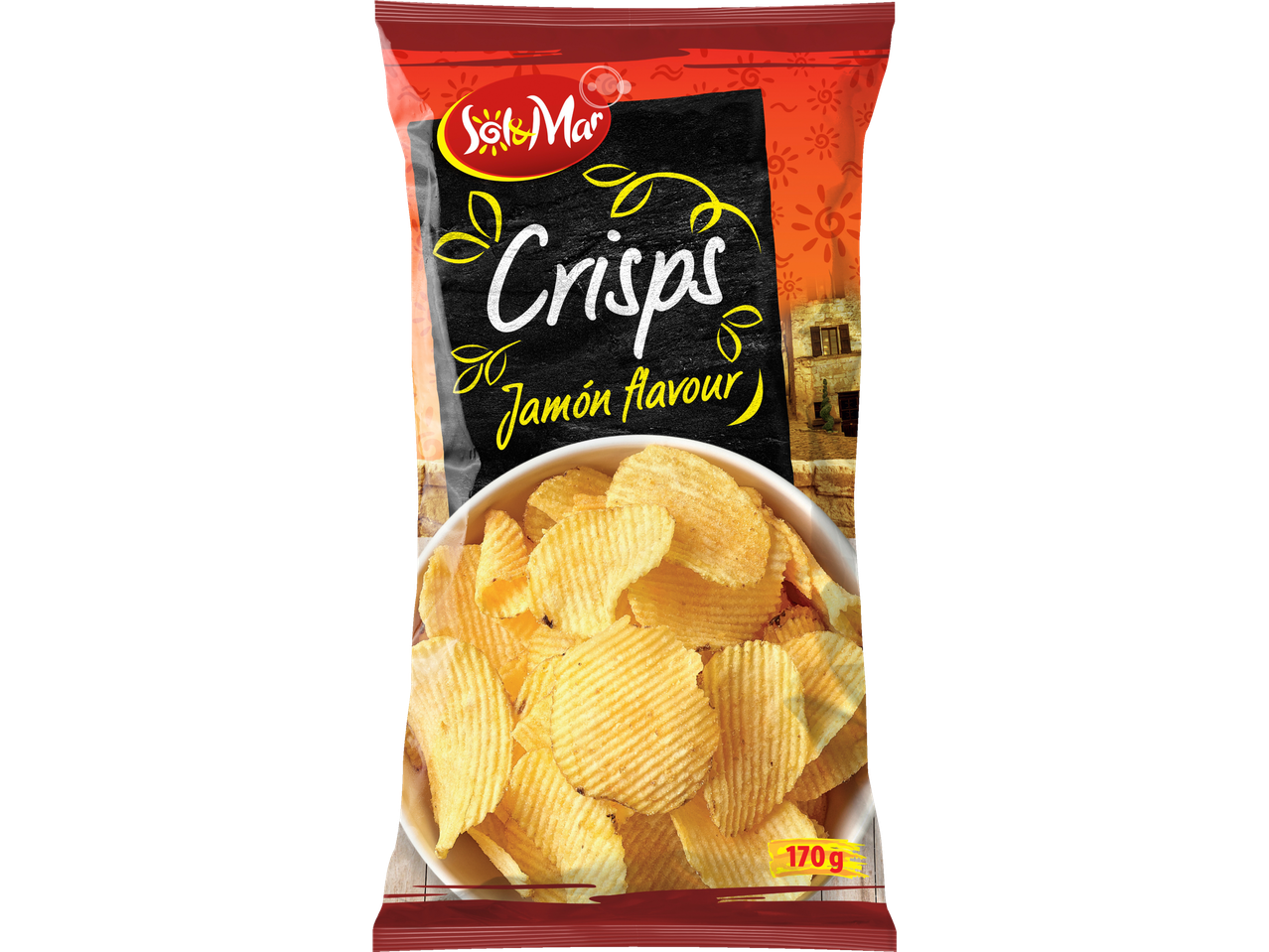 Chipsuri Sol&Mar cu aromă de Jamón.
