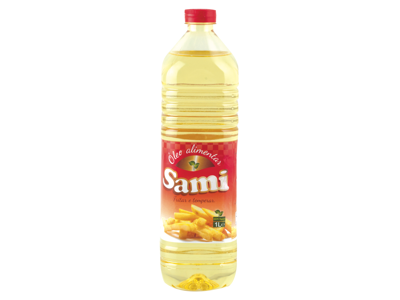 Óleo alimentar Sami em garrafa de plástico.