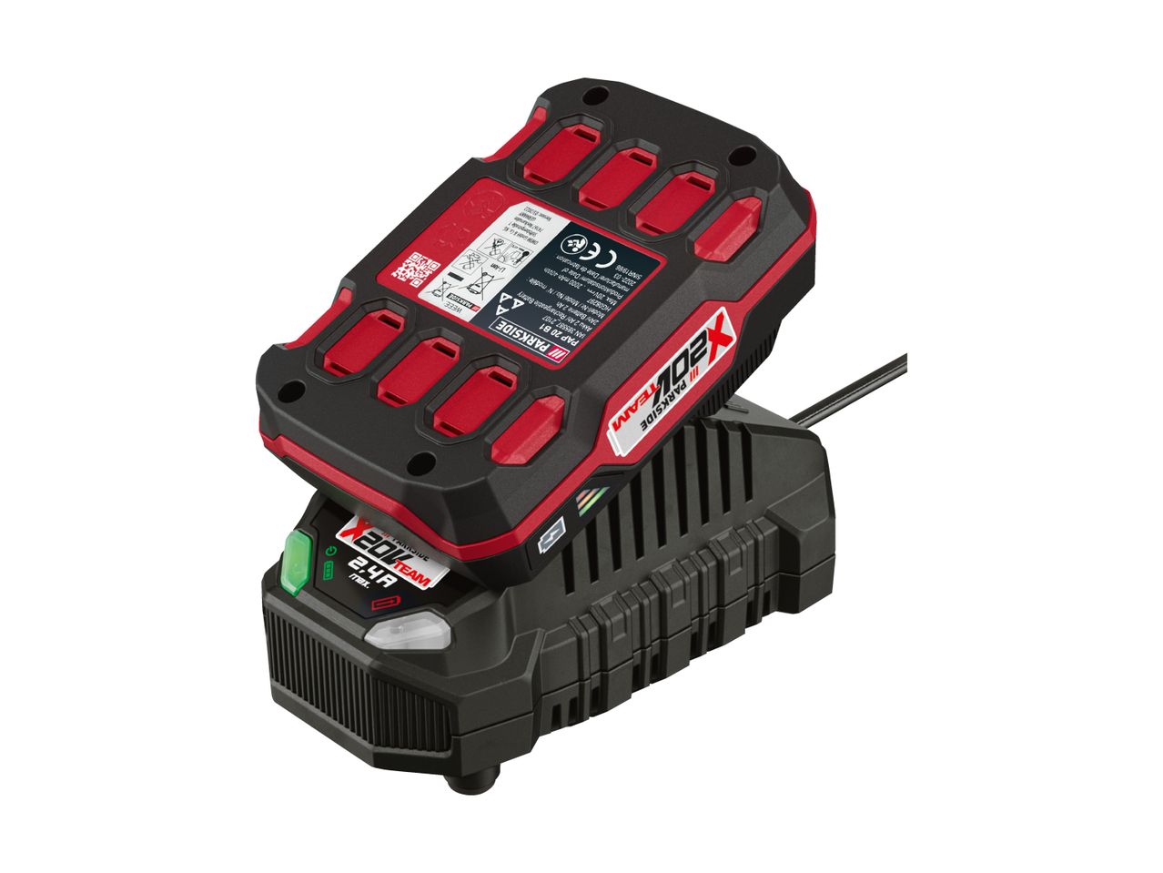 Parkside 20V batteri og oplader