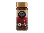 Jar of Deluxe Colombia freeze-dried coffee, 100% Arabica.