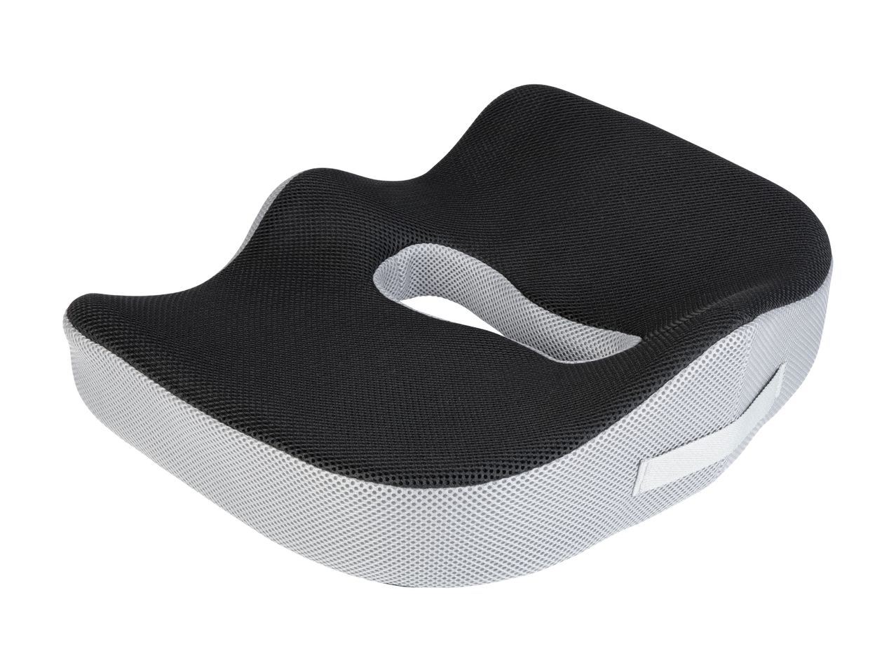 En ergonomisk sædehynde til bedre siddestilling.