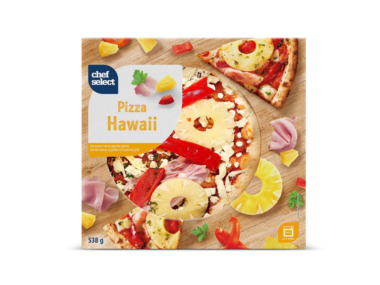 Ga naar volledige schermweergave: Verse pizza Hawaii - afbeelding 1