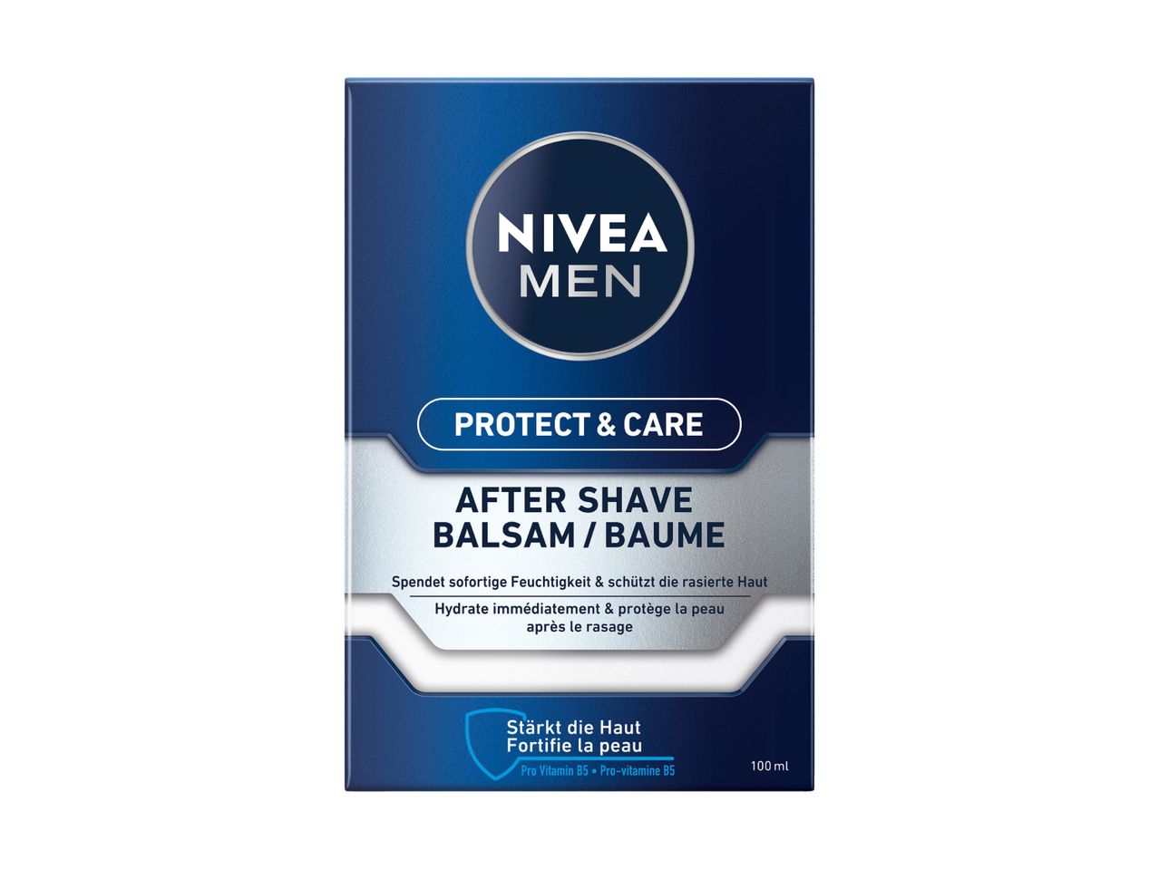 Baume après-rasage NIVEA MEN pour une peau apaisée.