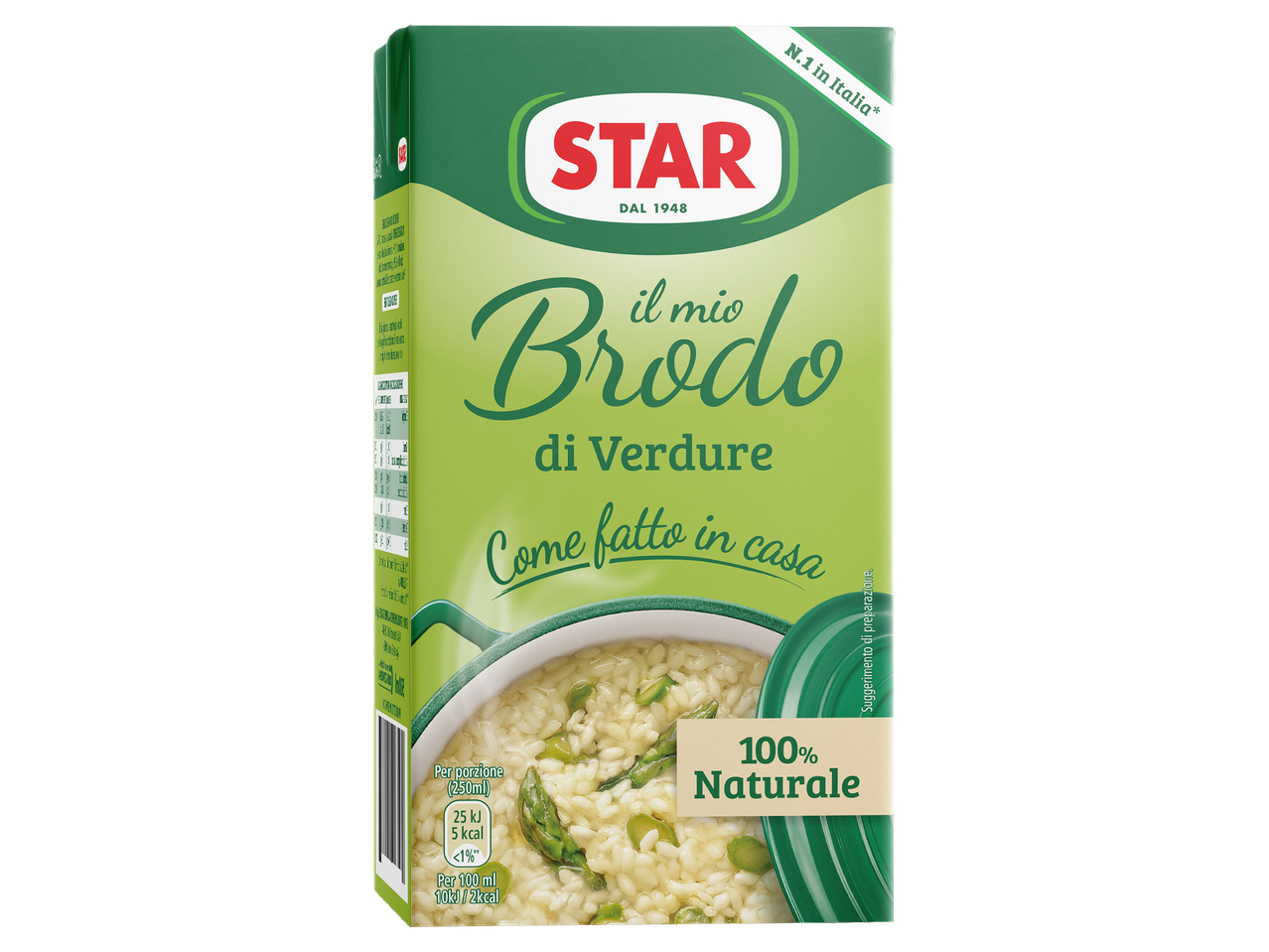 Zöldségleves alaplé dobozos kiszerelésben, házi készítésű ízzel, 100% természetes összetevőkkel.