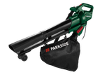 Suflantă electrică verde pentru frunze cu sac negru de colectare a frunzelor