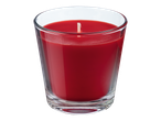 Livarno Home Duftkerze im Glas: Raudona kvapioji žvakė stiklinėje.