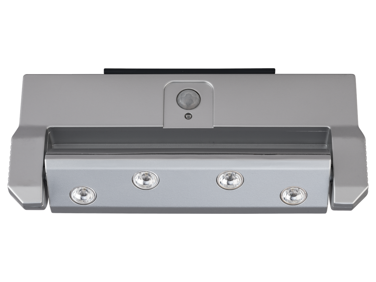 LIVARNO home candeeiro LED com sensor em prateado com quatro luzes LED e sensor de movimento