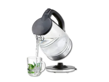 SILVERCREST® KITCHEN TOOLS Stikla elektriskā tējkanna