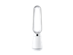 White bladeless tower fan with a digital display showing '020'.