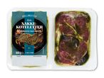 Pakkede, krydderurte-marinerede nakkekoteletter af gris, 600g, klar til grill og pande.