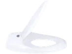 Scaun de toaletă alb, design modern.