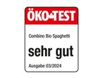 ÖKO-TEST Zertifikat: Combino Bio Spaghetti, Bewertung „sehr gut“.