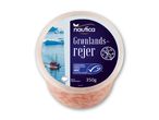Nautica Grønlandsrejer: 350g MSC-certificerede rejer i en klar beholder.