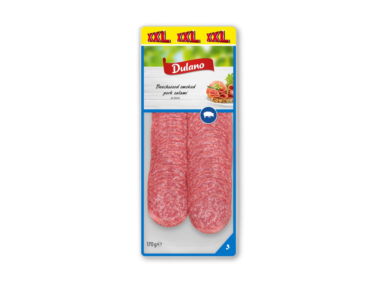 Dulanopålæg med røget svinesalami, 170 g