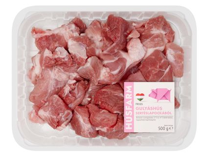 Friss sertés gulyáshús