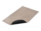 Beige textured doormat with a non-slip black backing
