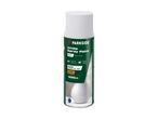 En dåse Parksides hvid spraymaling (400ml), der er velegnet til både indendørs og udendørs brug.