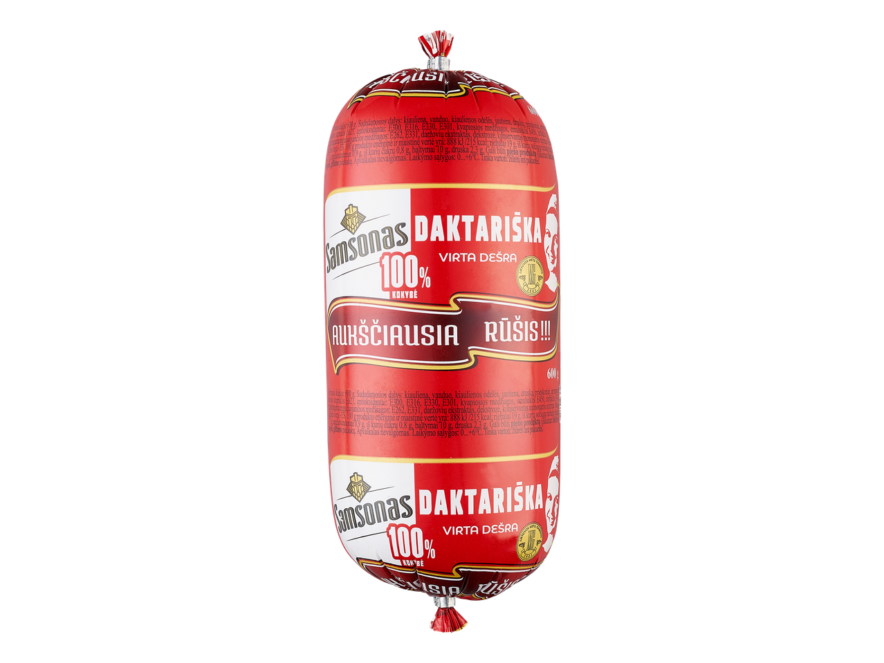 Samsons Daktariska: 100% aukščiausios rūšies virta dešra.