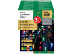 LIVARNO home 50 LED String Lights with 3-year warranty, suitable for indoor and outdoor use.