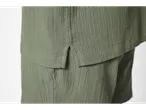Set de top și pantaloni scurți verzi, texturat.