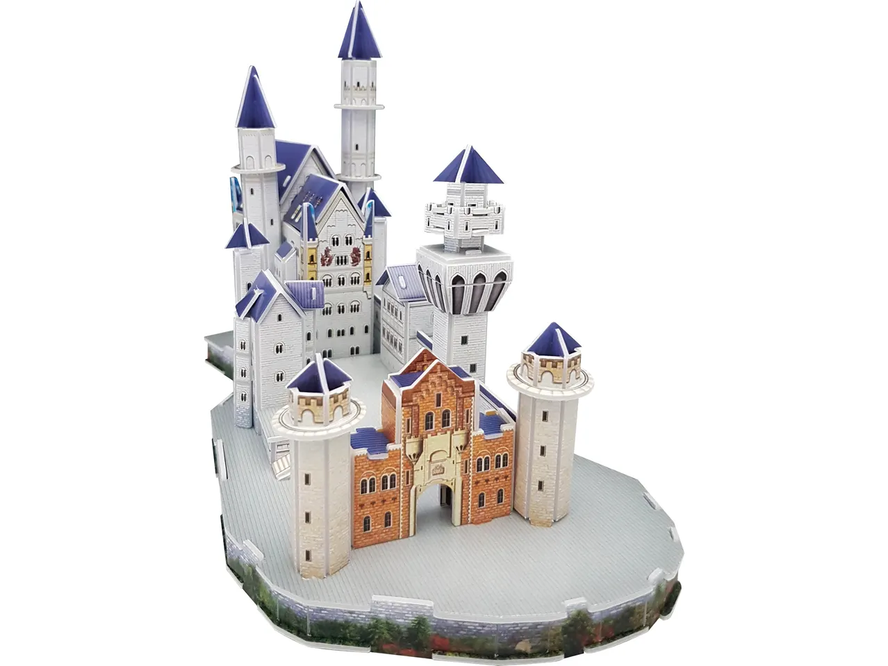 Lupilu 3D puzle pasaku pilij ar ziliem jumtiem