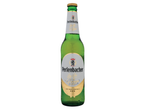 Garrafa de cerveja Perlenbacher gelada.