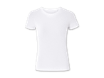 Ein weißes Damen-T-Shirt.